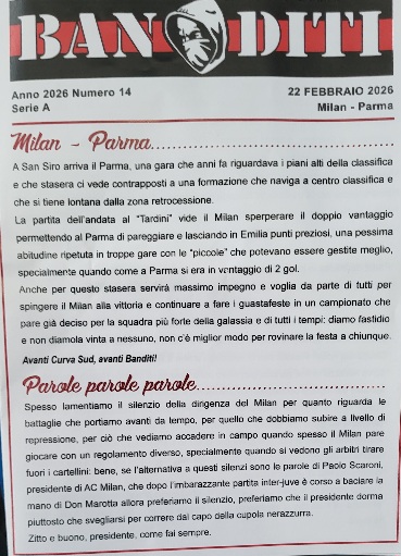 Fanzine Milan Parma